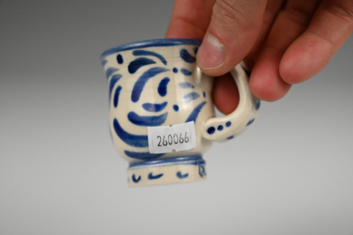 Tiny Cup / Shot Glass / Ornament - Painted Cobalt Collection