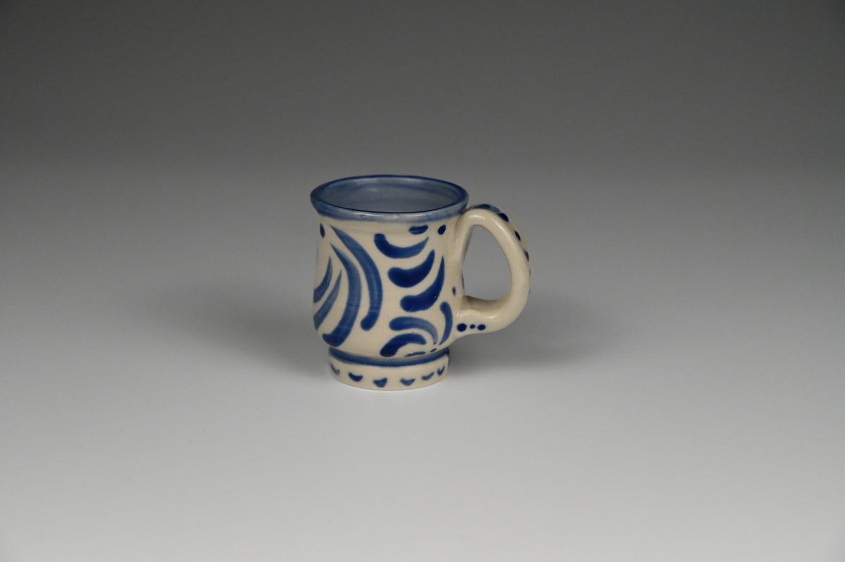Tiny Cup / Shot Glass / Ornament - Painted Cobalt Collection