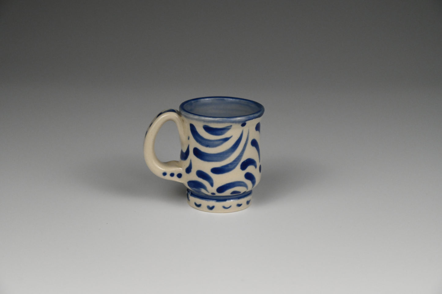 Tiny Cup / Shot Glass / Ornament - Painted Cobalt Collection