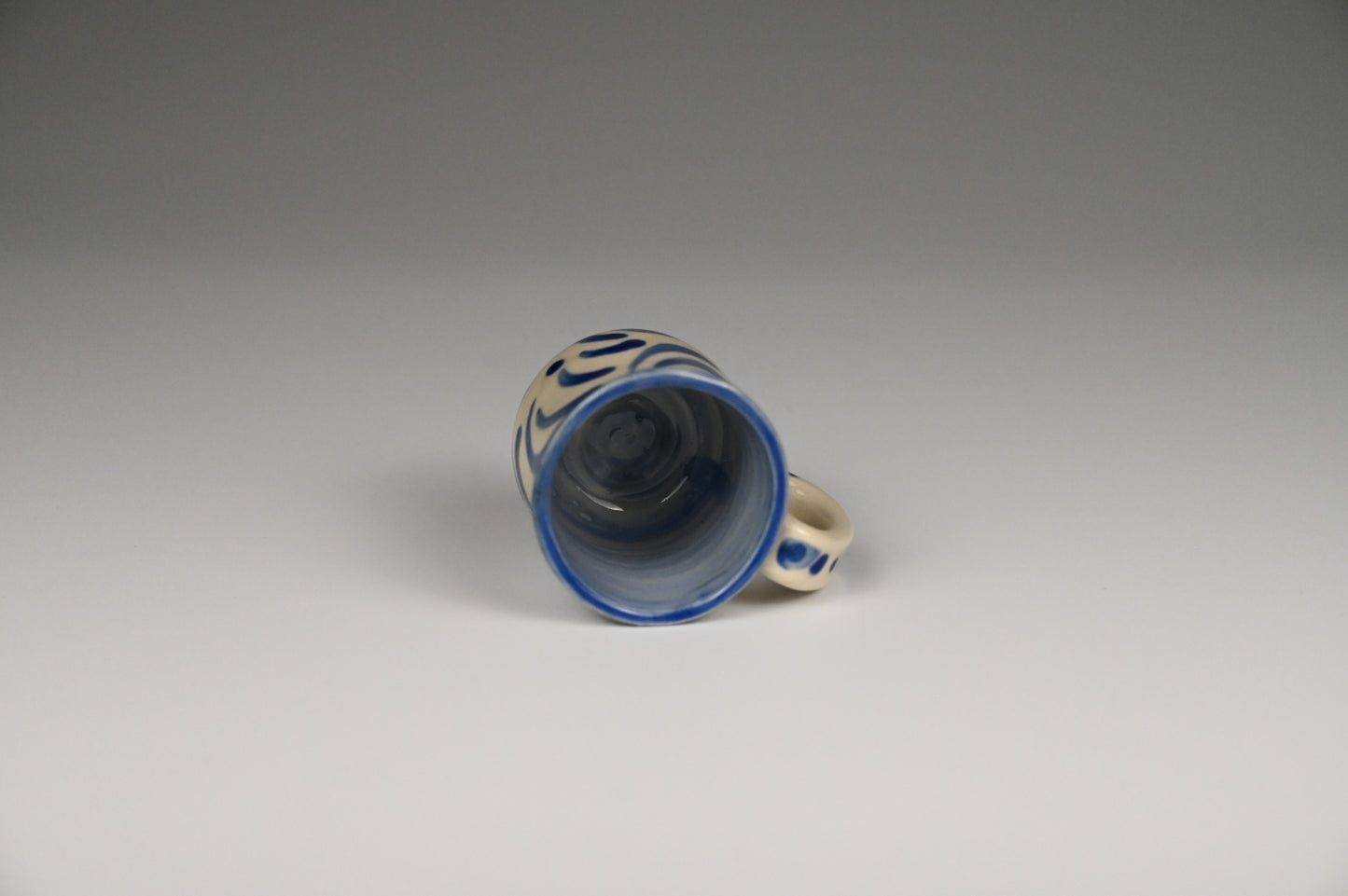 Tiny Cup / Shot Glass / Ornament - Painted Cobalt Collection