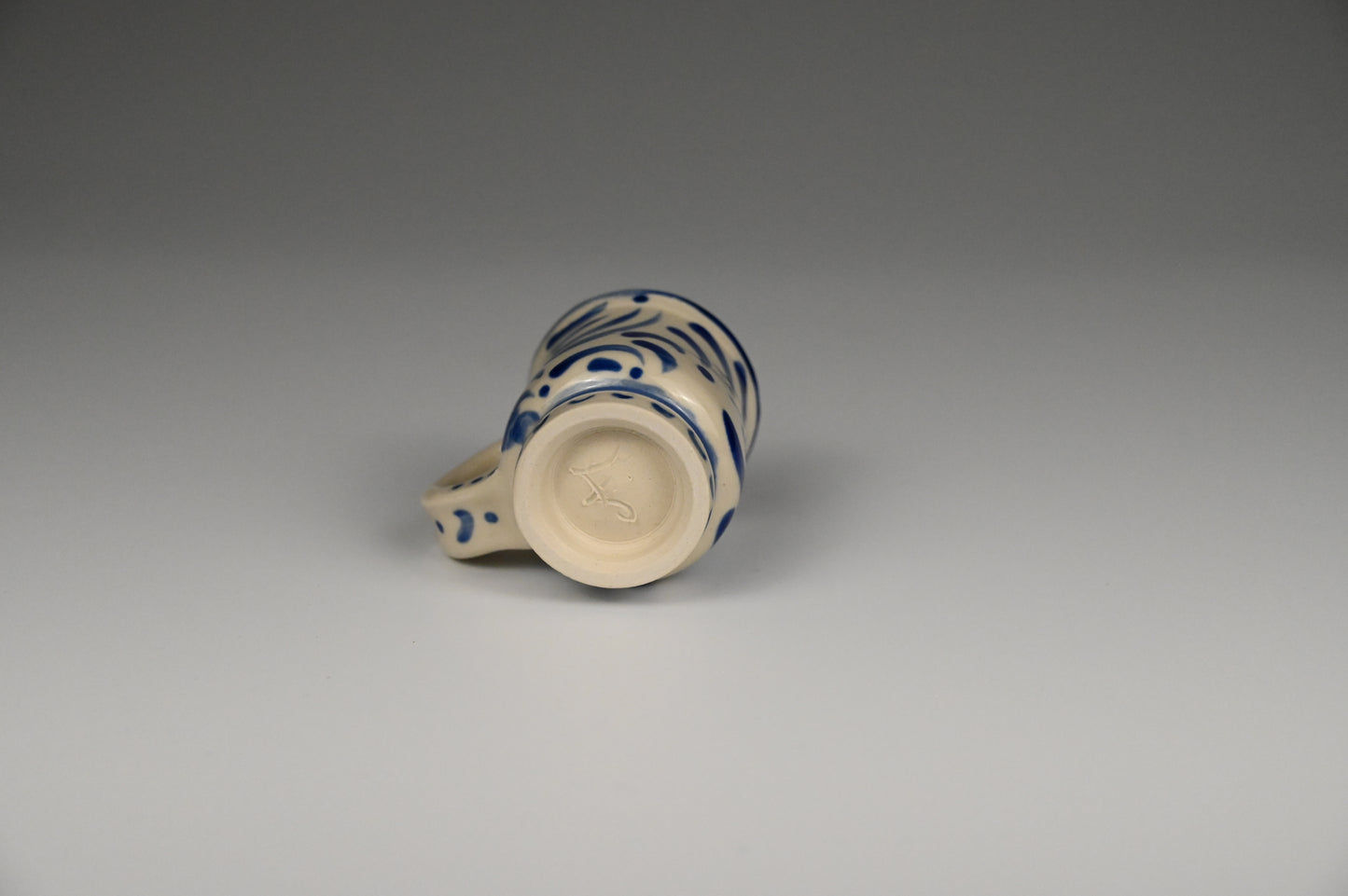 Tiny Cup / Shot Glass / Ornament - Painted Cobalt Collection