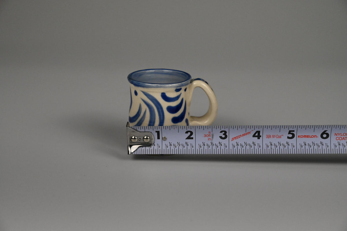 Tiny Cup / Shot Glass / Ornament - Painted Cobalt Collection