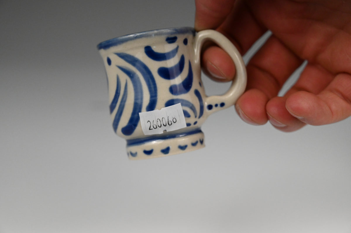 Tiny Cup / Shot Glass / Ornament - Painted Cobalt Collection