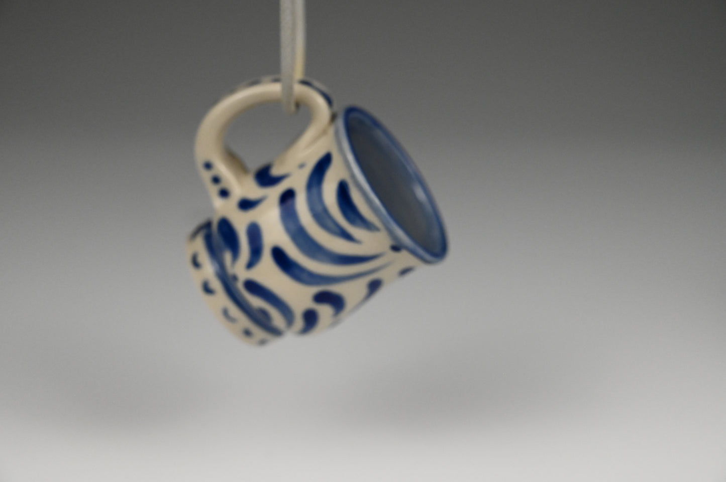 Tiny Cup / Shot Glass / Ornament - Painted Cobalt Collection
